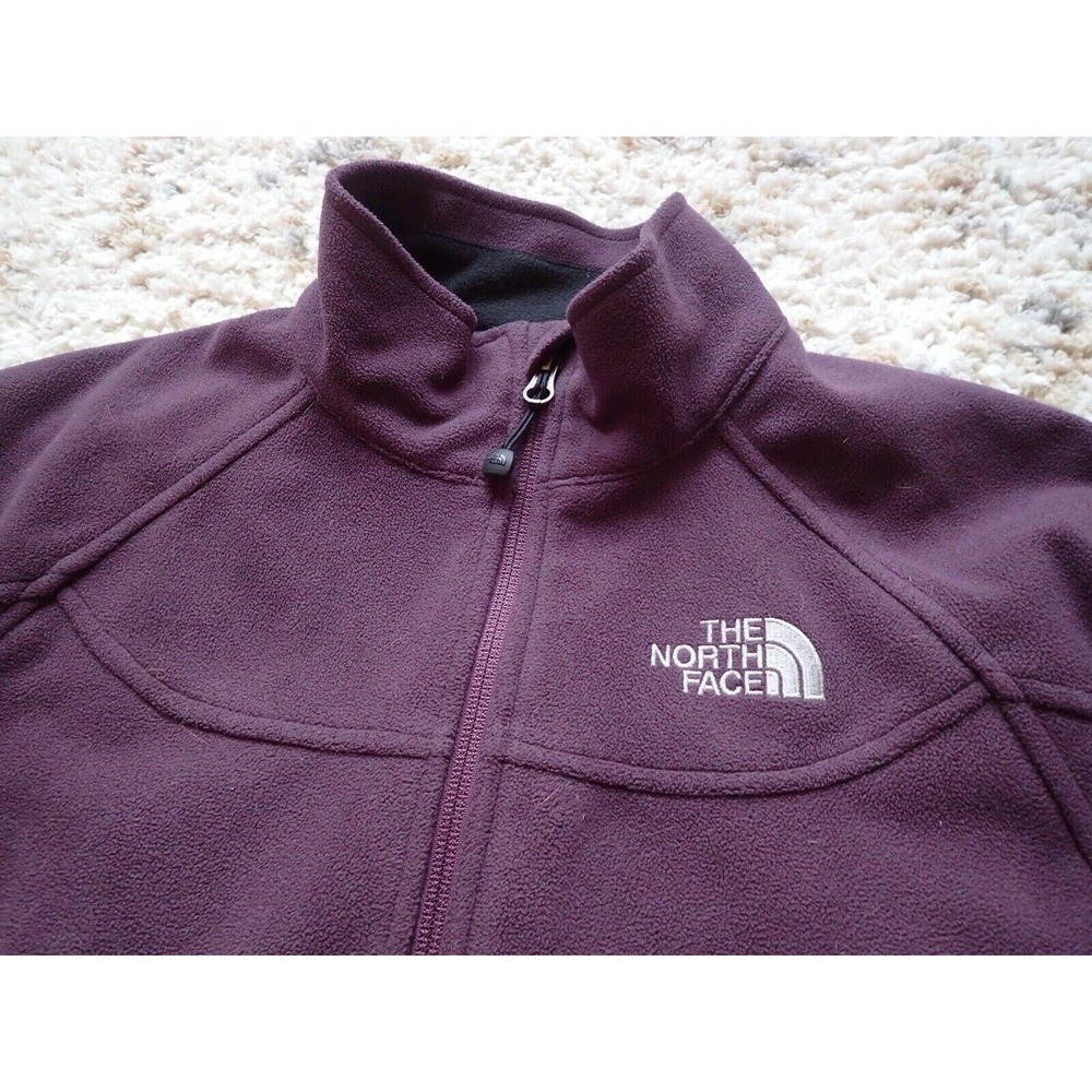 The North Face Windwall Jacket Womens Small Purple Excellent Fleece Full Zip - Picture 2 of 10